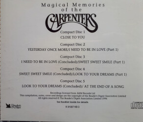 Magical Memories Of The Carpenters K 91007 KB 3 2