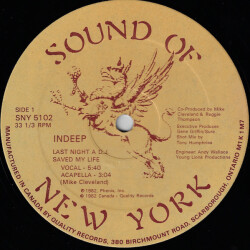 Last Night A D.J. Saved My Life SNY 5102 1