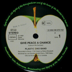 Give Peace A Chance 1C 052-90 372 YZ 2